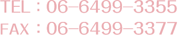 TEL: 06-6499-3355 / FAX: 06-6499-3377